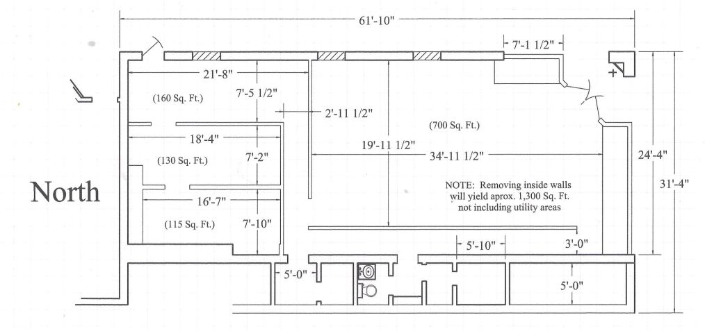 Floorplan of Storefront